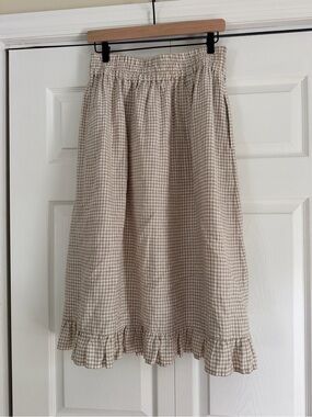 NPL Natural Gingham Delilah Skirt